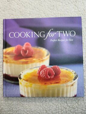 Cooking for Two Hardcover Cookbook Parragon 2005 Recipes for Two Purple Used